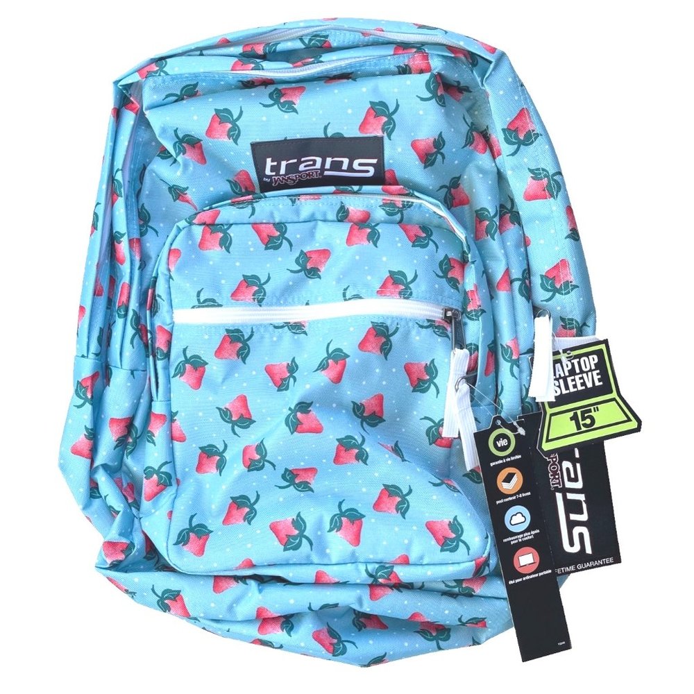 Jansport 17" Supermax Backpack - Strawberry Blue